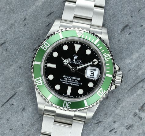 montre rolex submariner verte|rolex submariner waterproof.